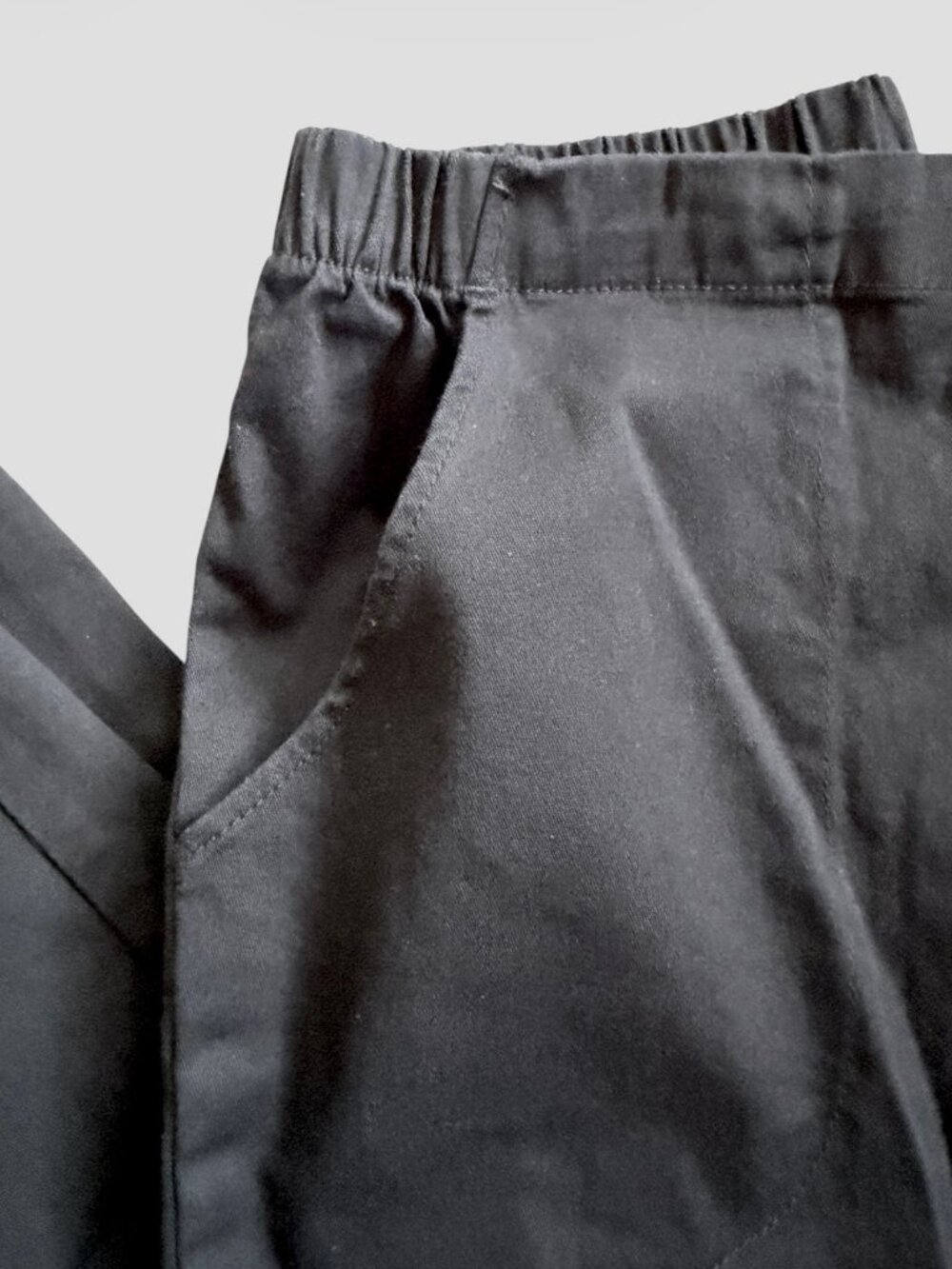 3 Pair Black Relaxed-Fit Cotton Pants 8 Petite - Picture 4 of 7